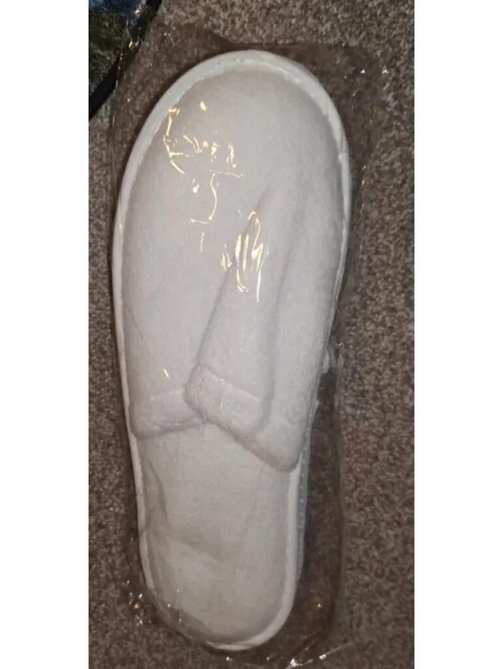 WHITE TERRY CLOTH SPA SLIPPERS MENS SIZE 10 11 XL NEW EDEN ROC MIAMI